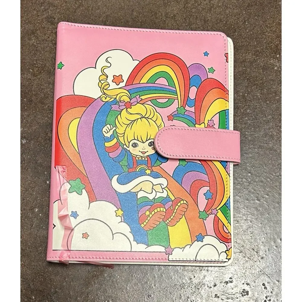 Rainbow Brite A5 binder with matching paper, tote bag, Divider Bundle